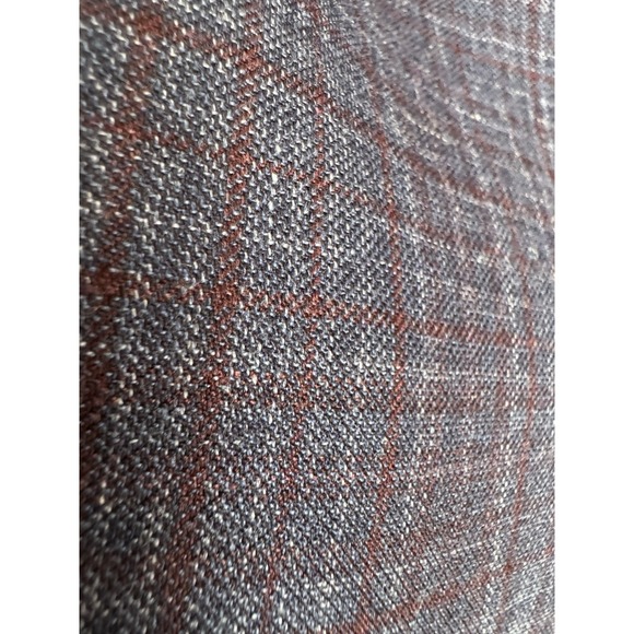 Ermenegildo Zegna Blazer - Cashmere Silk And Linen Blue With White And Burgundy - Picture 6 of 15